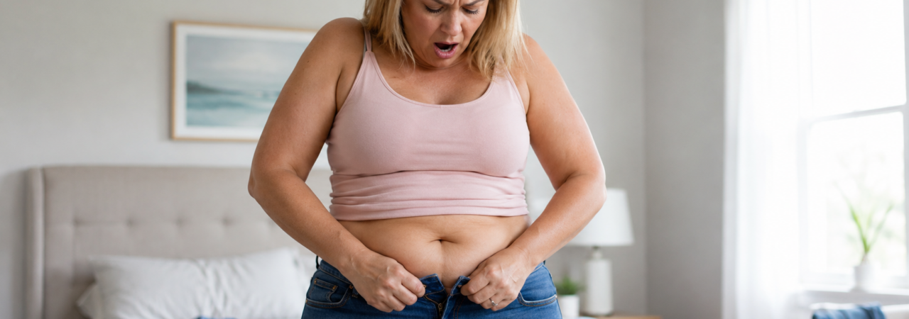 fat woman frustrating