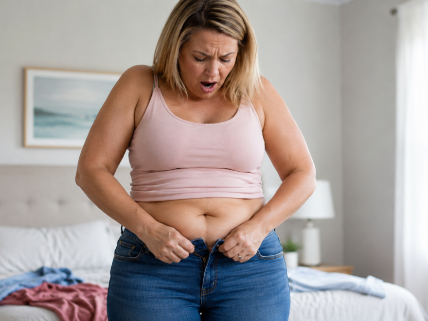 fat woman frustrating